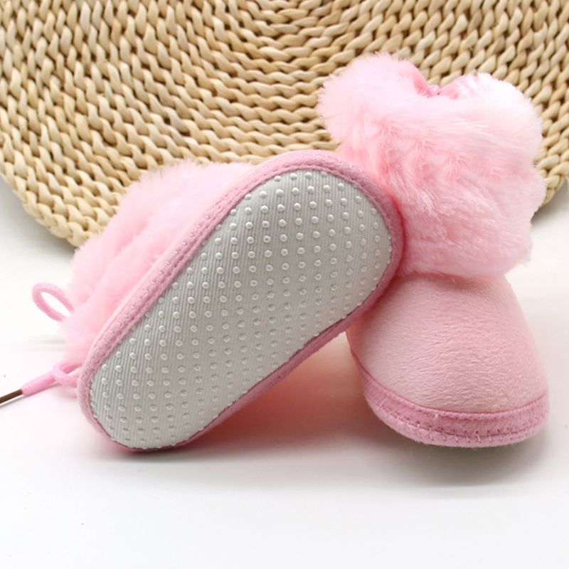 Ginny Dziecięce Buty Śnieżne - Różowe futro