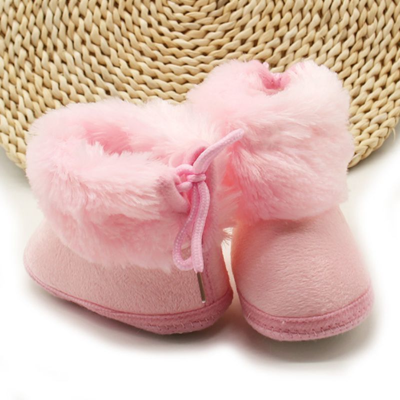 Ginny Dziecięce Buty Śnieżne - Różowe futro