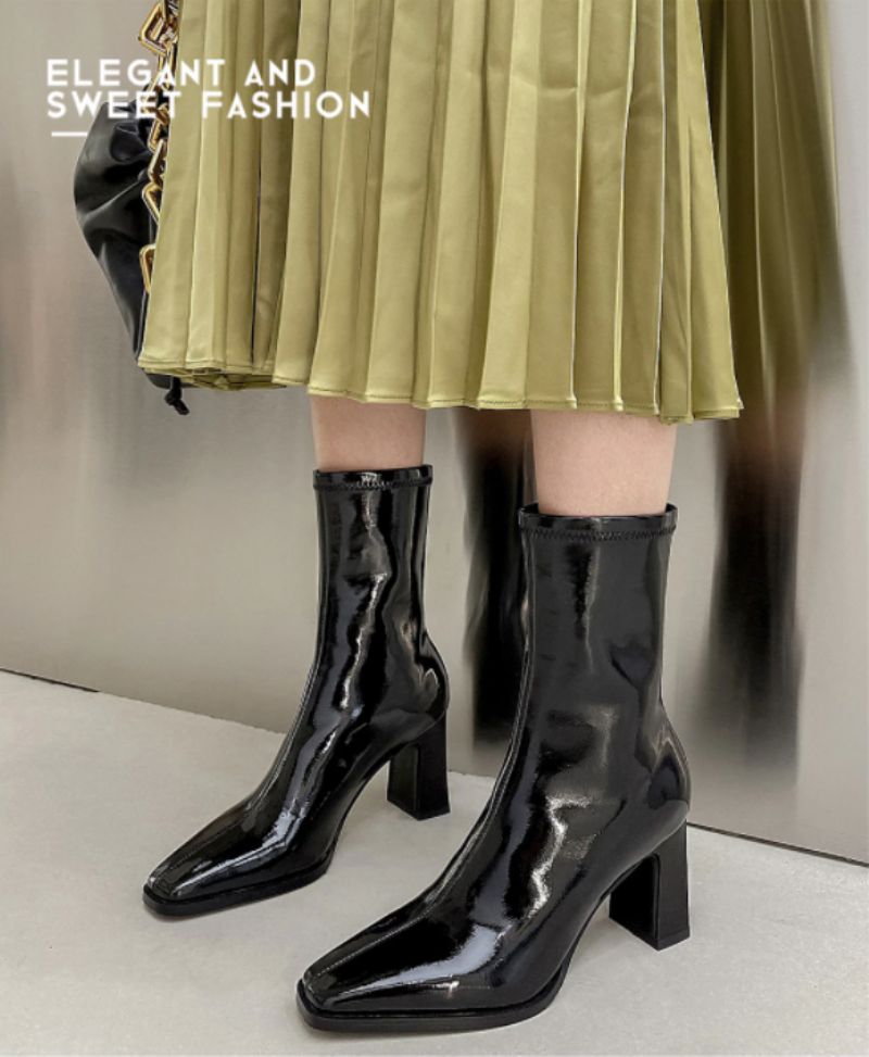 Girla Buty Do Połowy Łydki - Biały