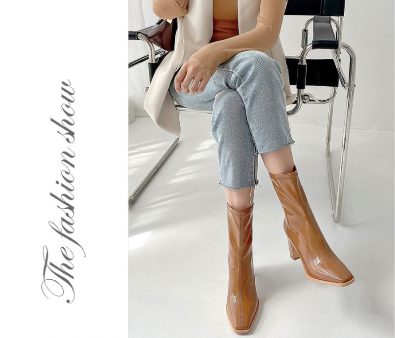 Girla Buty Do Połowy Łydki - Biały