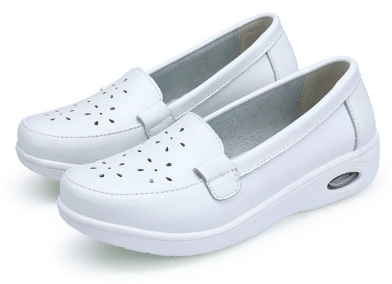 Gladys Damskie Buty Platformy Air Cushion - Biały