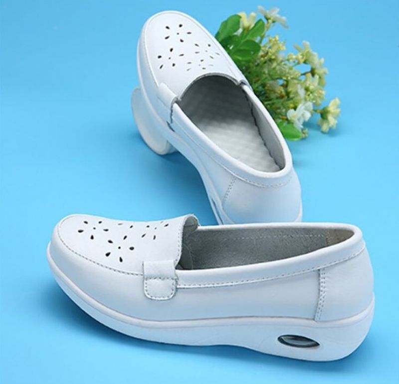 Gladys Damskie Buty Platformy Air Cushion - Biały