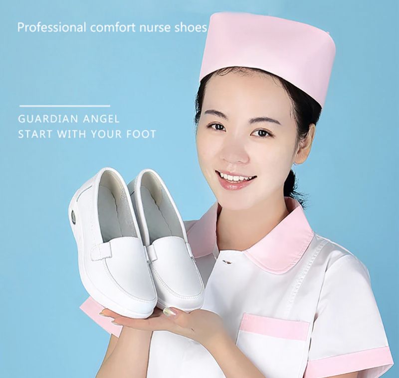 Gladys Damskie Buty Platformy Air Cushion - Biały