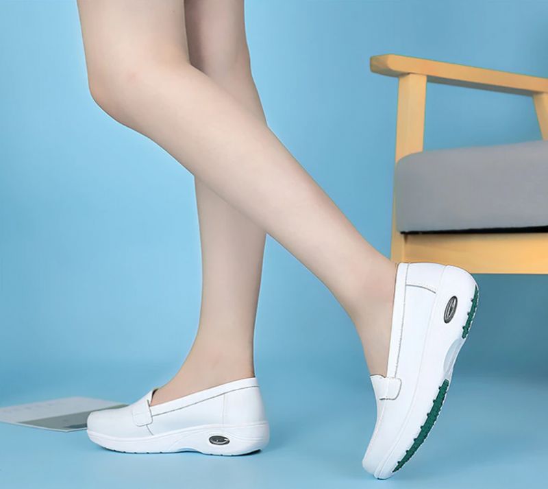 Gladys Damskie Buty Platformy Air Cushion - Biały