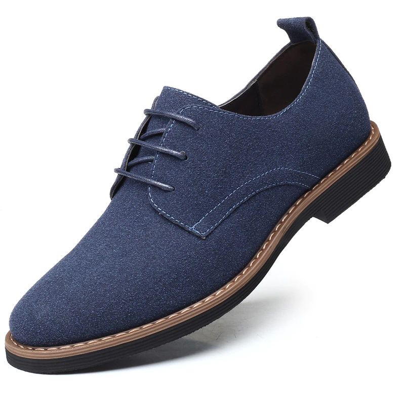 Gonzalo Męskie Mokasyny Eleganckie Buty - Niebieski