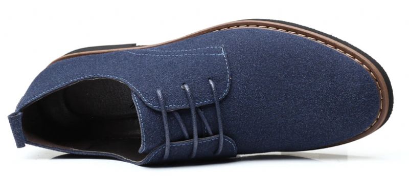 Gonzalo Męskie Mokasyny Eleganckie Buty - Niebieski