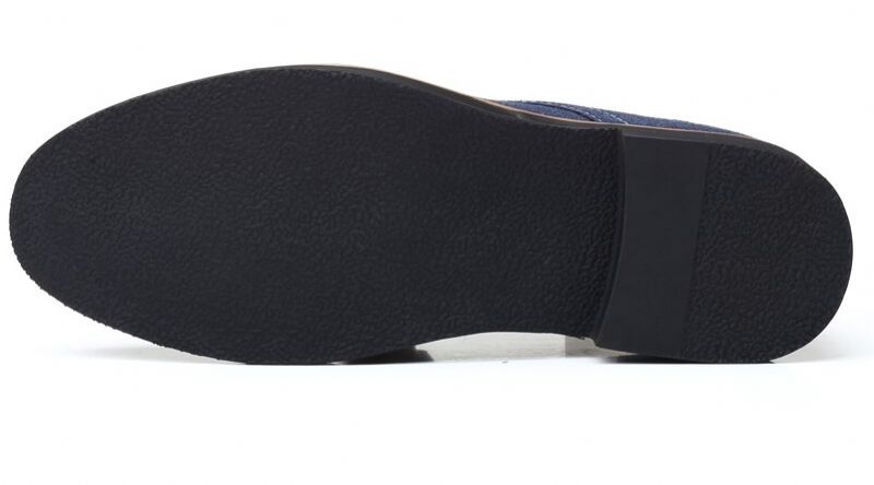 Gonzalo Męskie Mokasyny Eleganckie Buty - Niebieski