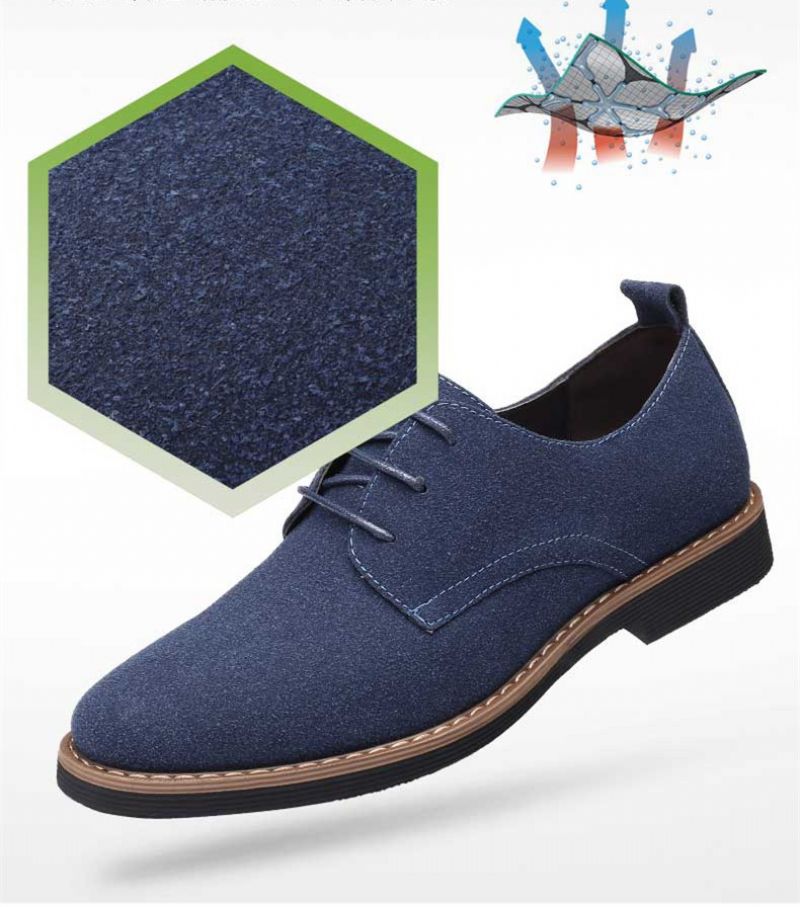 Gonzalo Męskie Mokasyny Eleganckie Buty - Niebieski