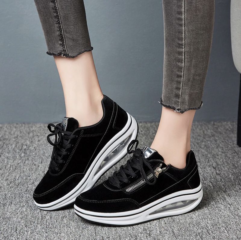 Gowalk Max Damskie Buty Płaskie Z Platformą - Czarny