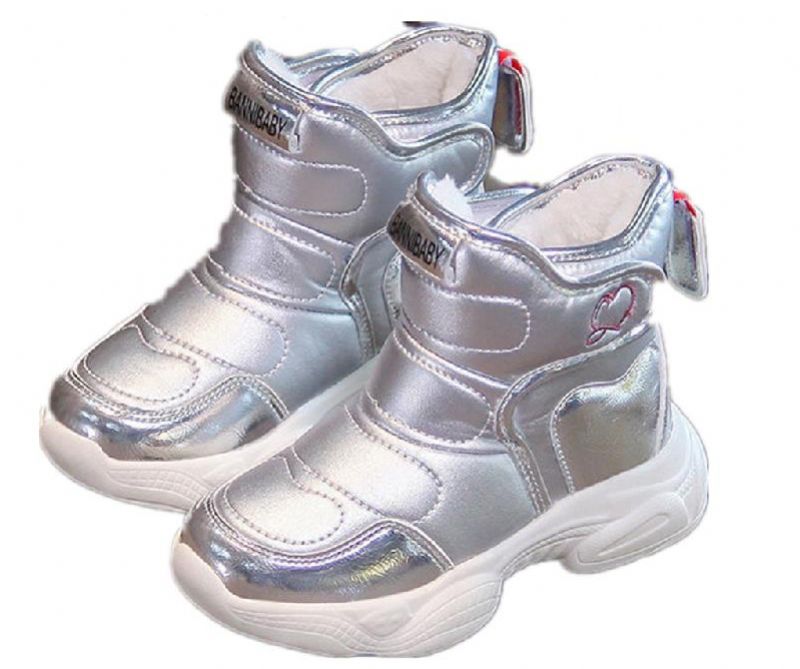 Grace Dziewczęce Buty Zimowe - Srebrny futro