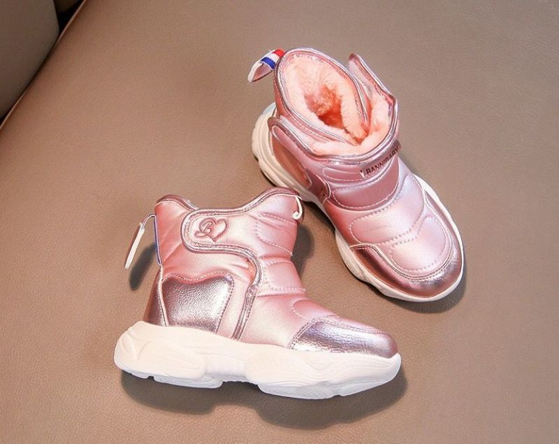 Grace Dziewczęce Buty Zimowe - Srebrny futro