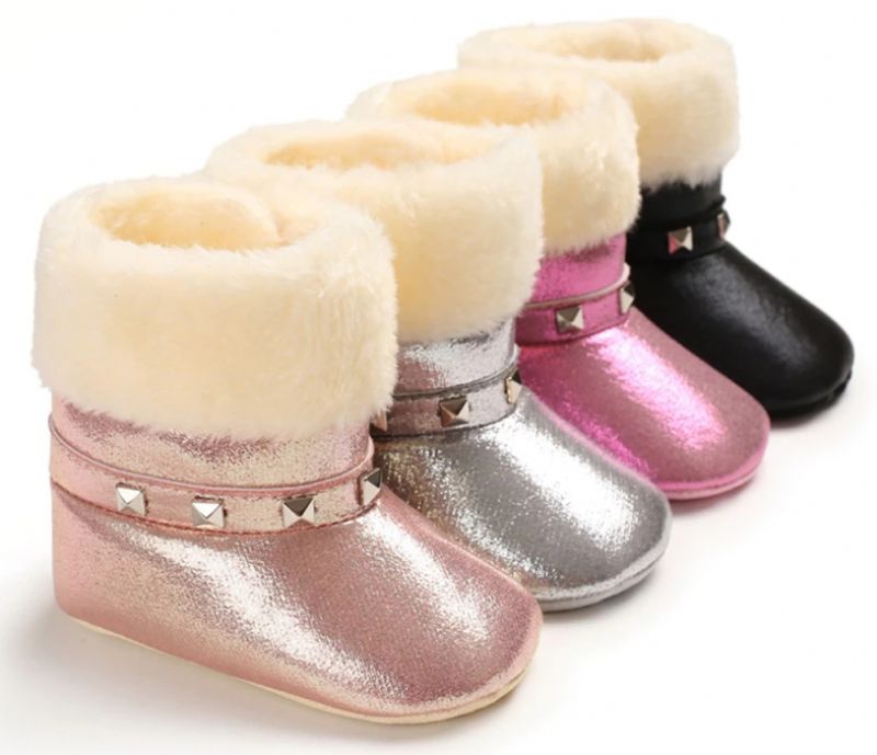 Gracia Baby Dziewczęce Buty Zimowe - Różowe futro