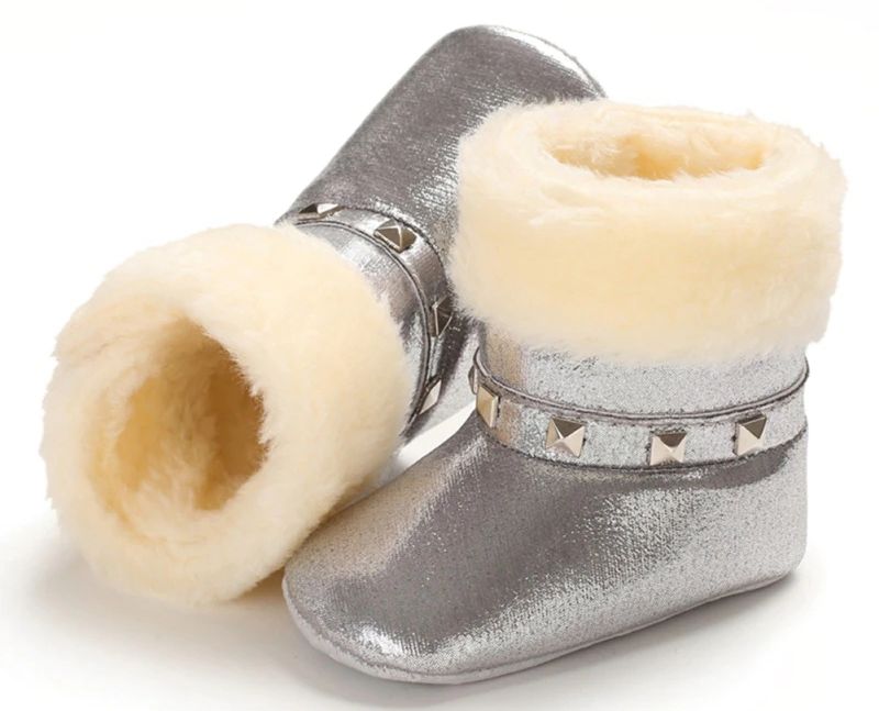 Gracia Baby Dziewczęce Buty Zimowe - Różowe futro