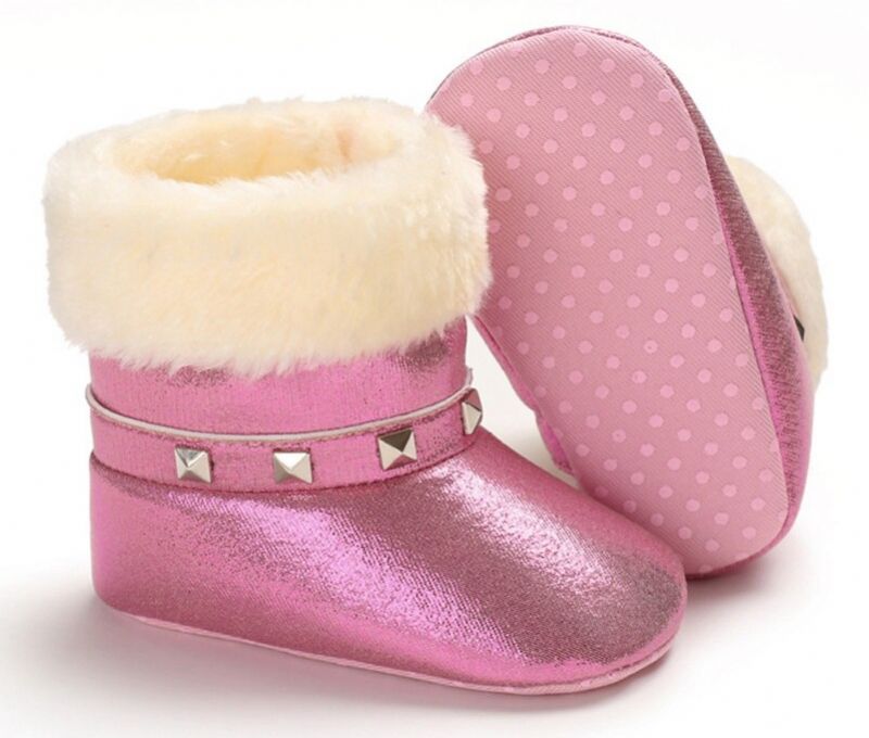 Gracia Baby Dziewczęce Buty Zimowe - Różowe futro