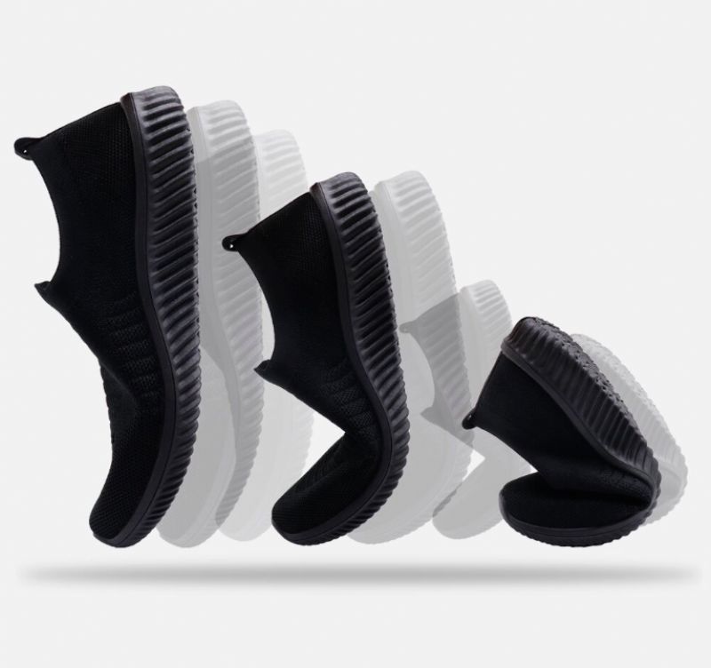 Gudula Damskie Buty Wsuwane - Czarny
