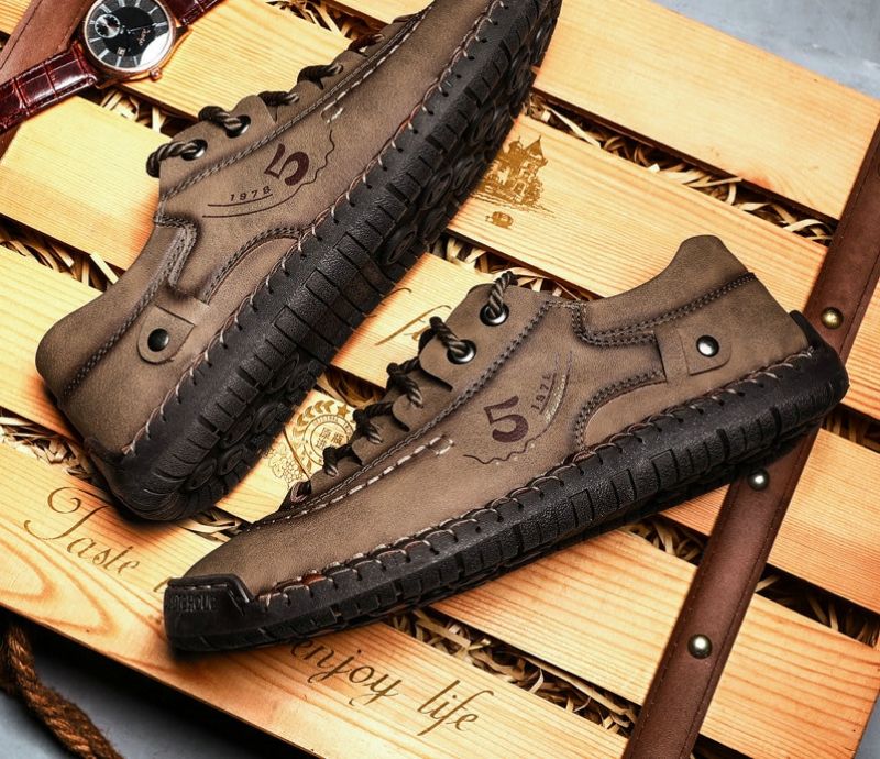 Guillen Męskie Mokasyny Codzienne - Khaki