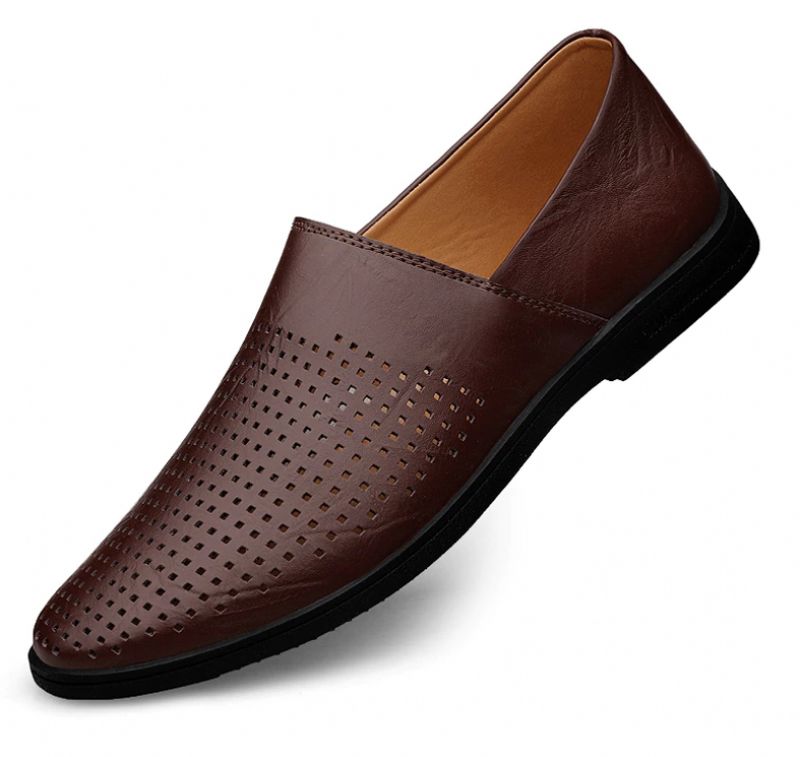 Gustav Męskie Mokasyny Casualowe Buty - Brązowy