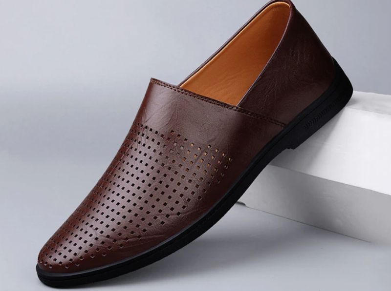 Gustav Męskie Mokasyny Casualowe Buty - Brązowy