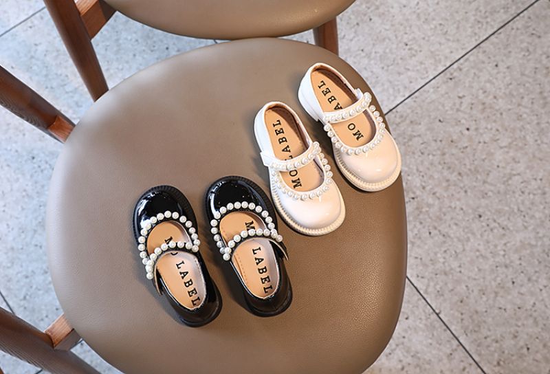 Gwen Dziewczęce Płaskie Buty - Czarne