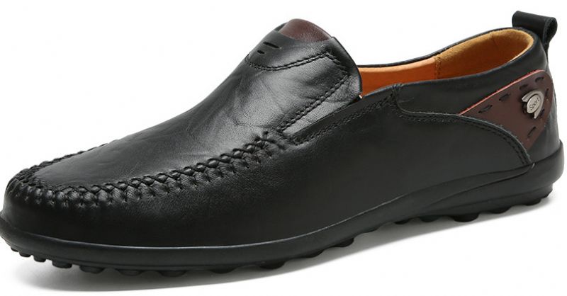 Hank Mokasyny Męskie Buty Casualowe - Czarny