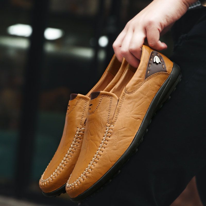 Hank Mokasyny Męskie Buty Casualowe - Czarny