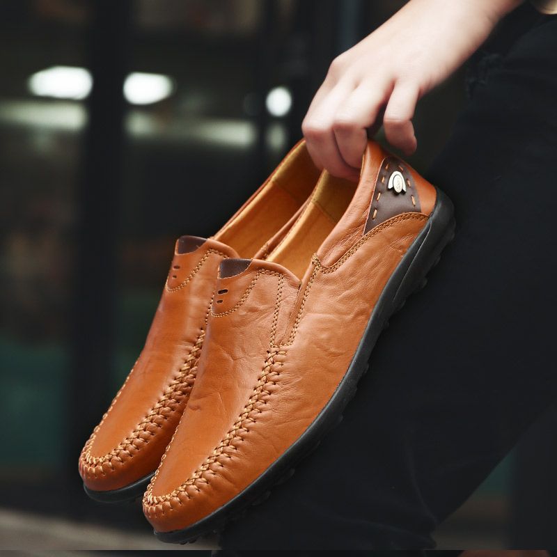 Hank Mokasyny Męskie Buty Casualowe - Czarny