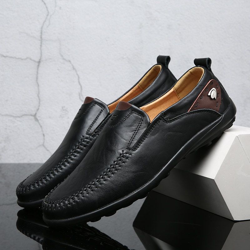 Hank Mokasyny Męskie Buty Casualowe - Czarny