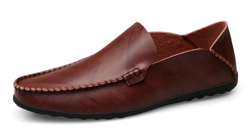 Harvey Męskie Mokasyny Casual - Kawowy
