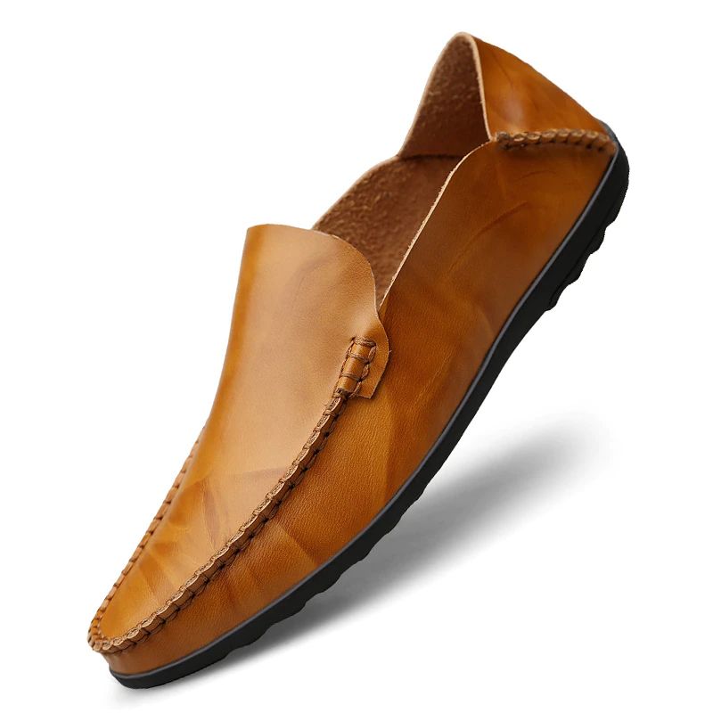 Harvey Męskie Mokasyny Casual - Kawowy
