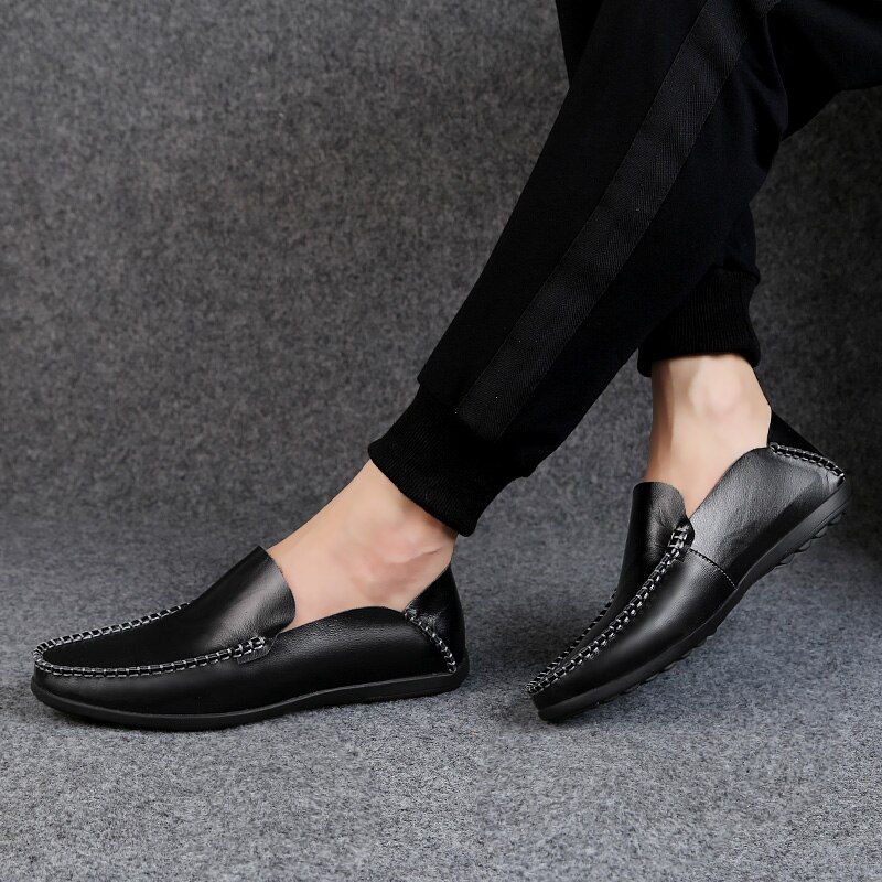 Harvey Męskie Mokasyny Casual - Kawowy