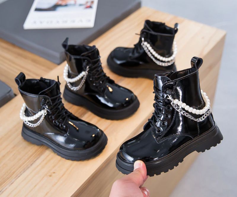 Hayley Dziewczęce Buty Chelsea - Czarny