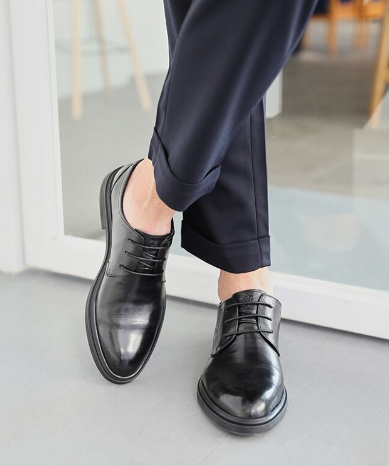 Hera Męskie Mokasyny Luksusowe Buty - Czarny