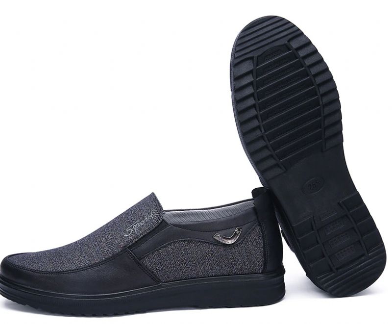 Heredia Mokasyny Męskie Buty Wizytowe - Czarny