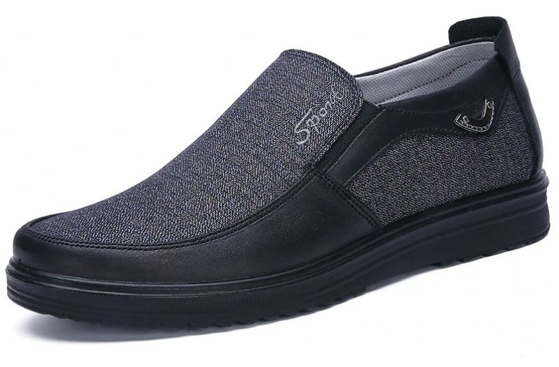 Heredia Mokasyny Męskie Buty Wizytowe - Czarny