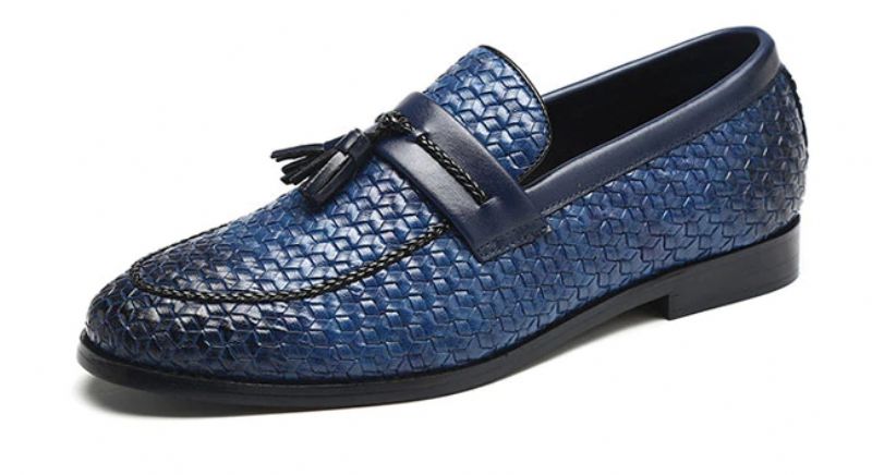 Hershel Męskie Mokasyny Buty Eleganckie - Niebieski