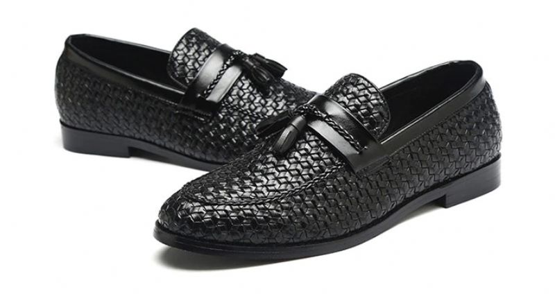 Hershel Męskie Mokasyny Buty Eleganckie - Niebieski
