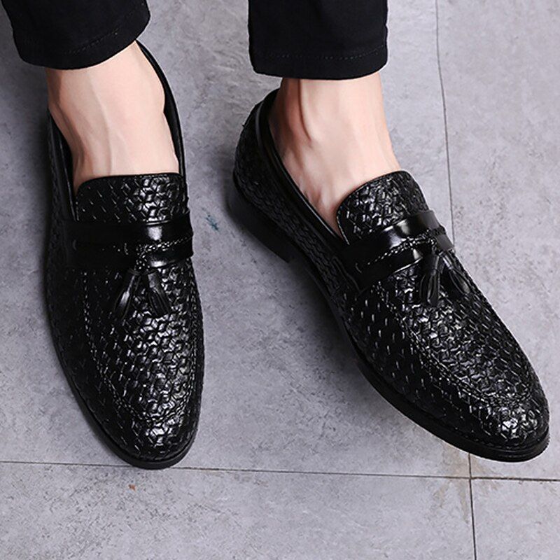Hershel Męskie Mokasyny Buty Eleganckie - Niebieski
