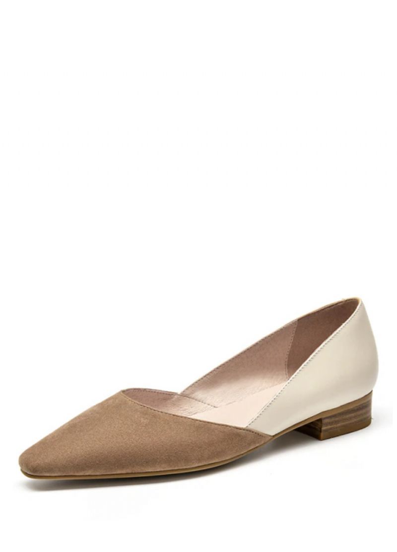 Hilaria Damskie Skórzane Płaskie Buty
