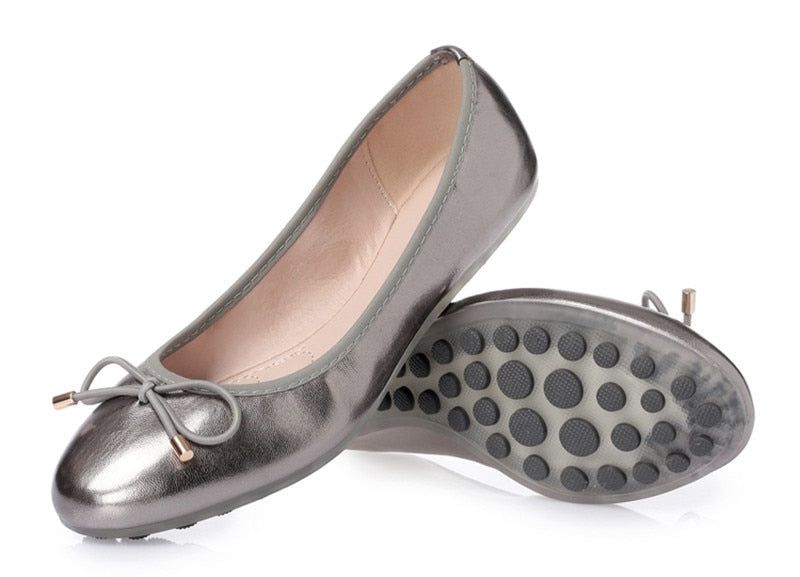 Hope Damskie Płaskie Buty - Złoty