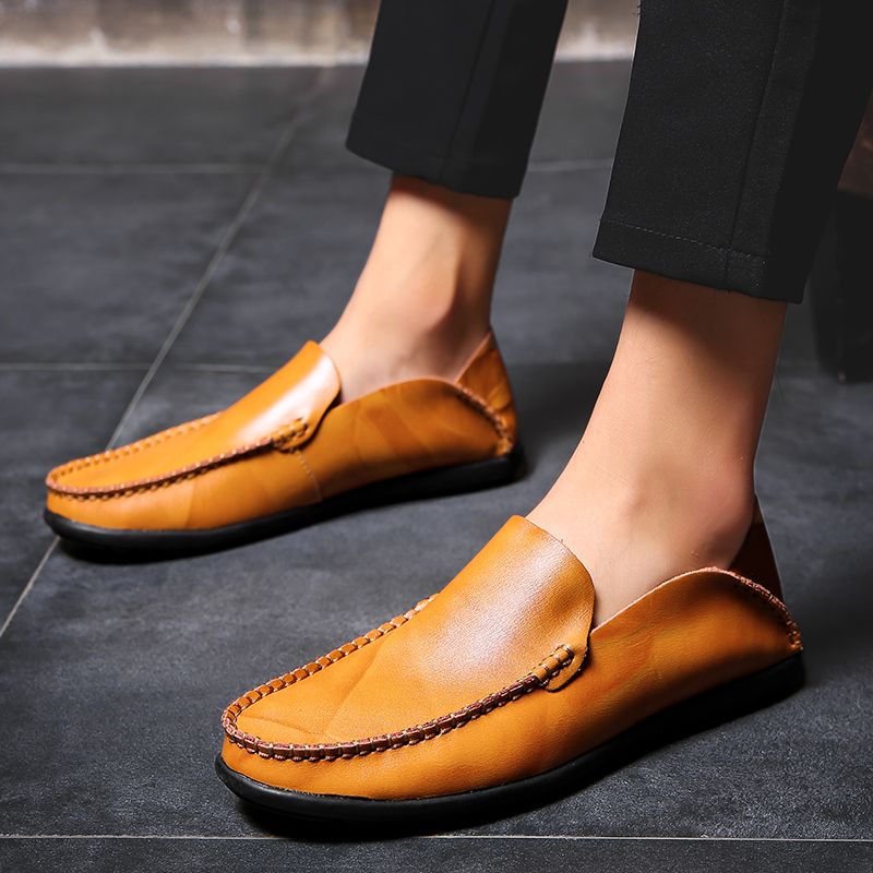 Hudson Mokasyny Męskie Buty Casualowe - Pomarańczowy