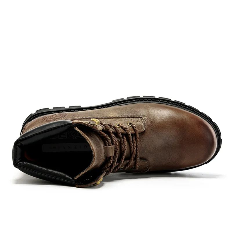 Hugo Męskie Buty Ocieplane - Bez futra Khaki