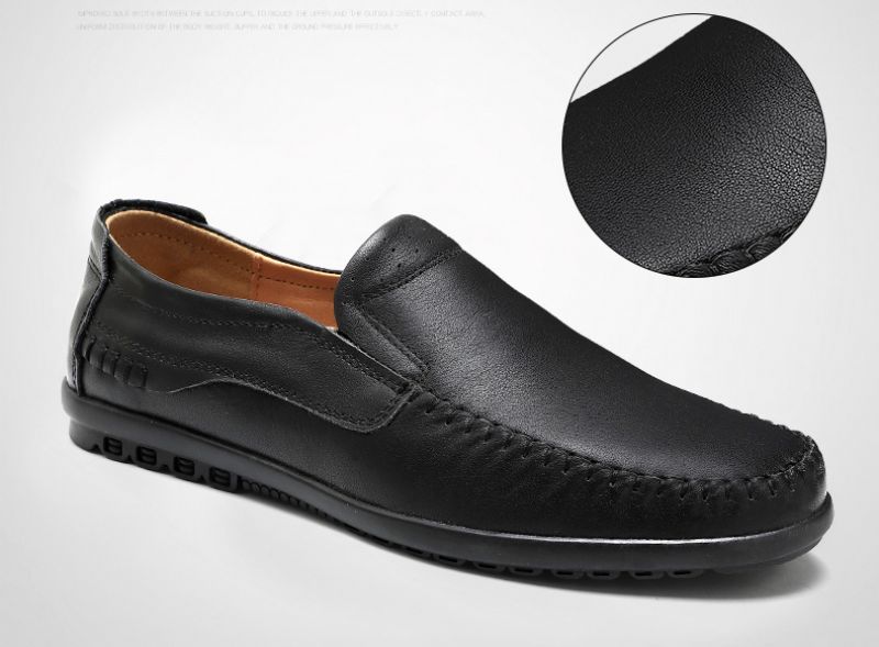 Hunter Męskie Mokasyny Eleganckie Buty - Brązowy