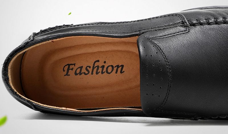 Hunter Męskie Mokasyny Eleganckie Buty - Brązowy