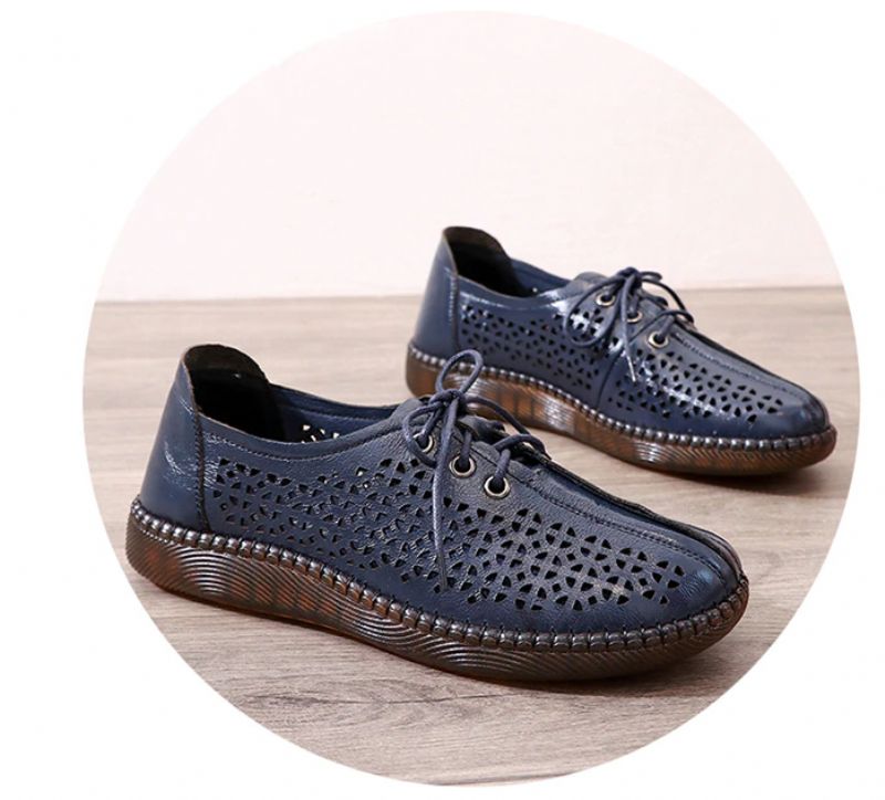 Imbert Damskie Buty Typu Hollow Out Oxford - Czarny