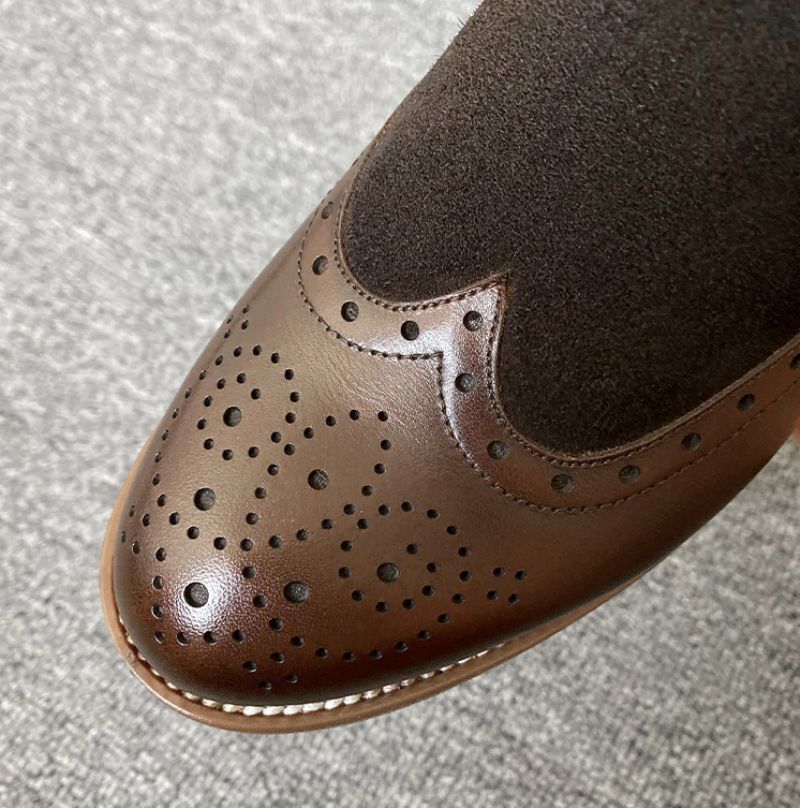 Indira Chelsea Buty Do Kostek - Brązowo-świńska