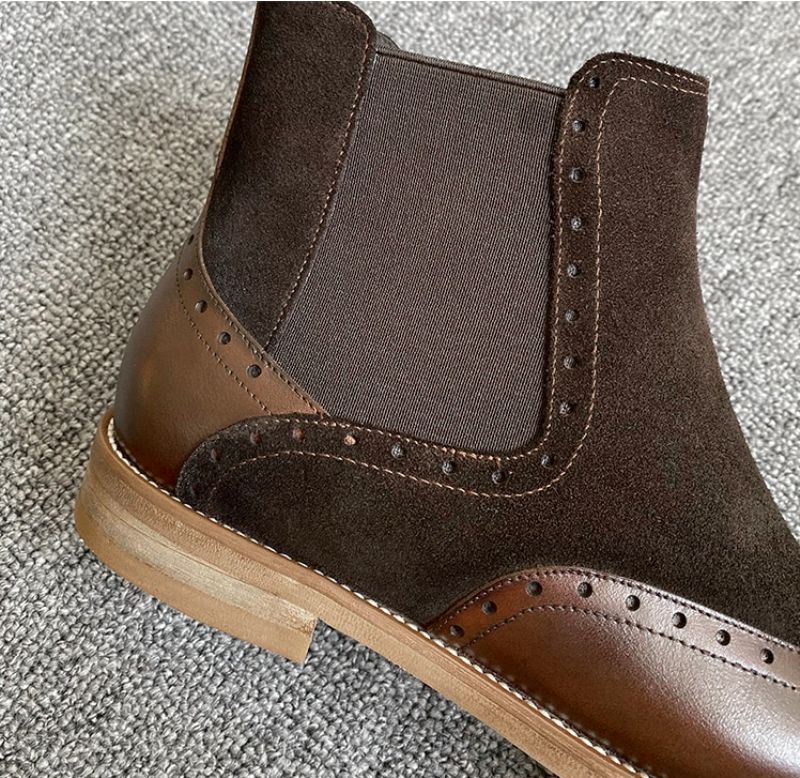 Indira Chelsea Buty Do Kostek - Brązowo-świńska