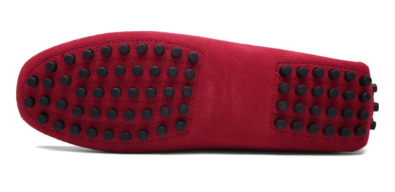 Irving Męskie Mokasyny Eleganckie Buty - Czerwony