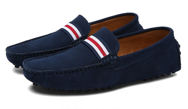 Irving Męskie Mokasyny Eleganckie Buty - Czerwony