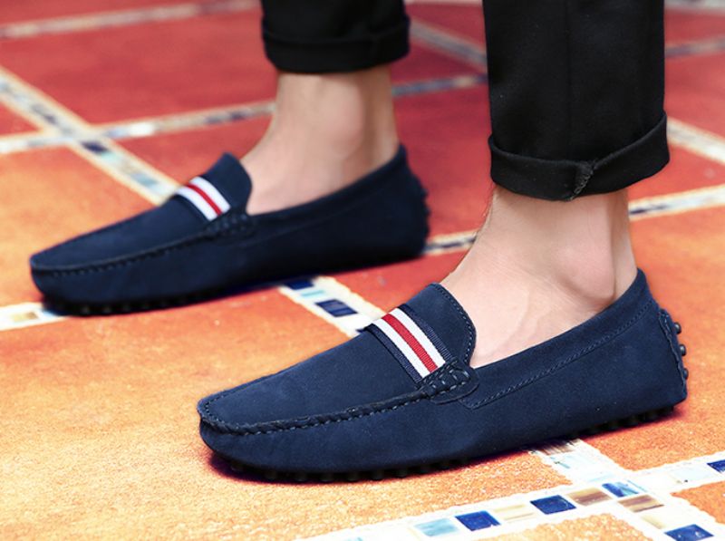 Irving Męskie Mokasyny Eleganckie Buty - Czerwony