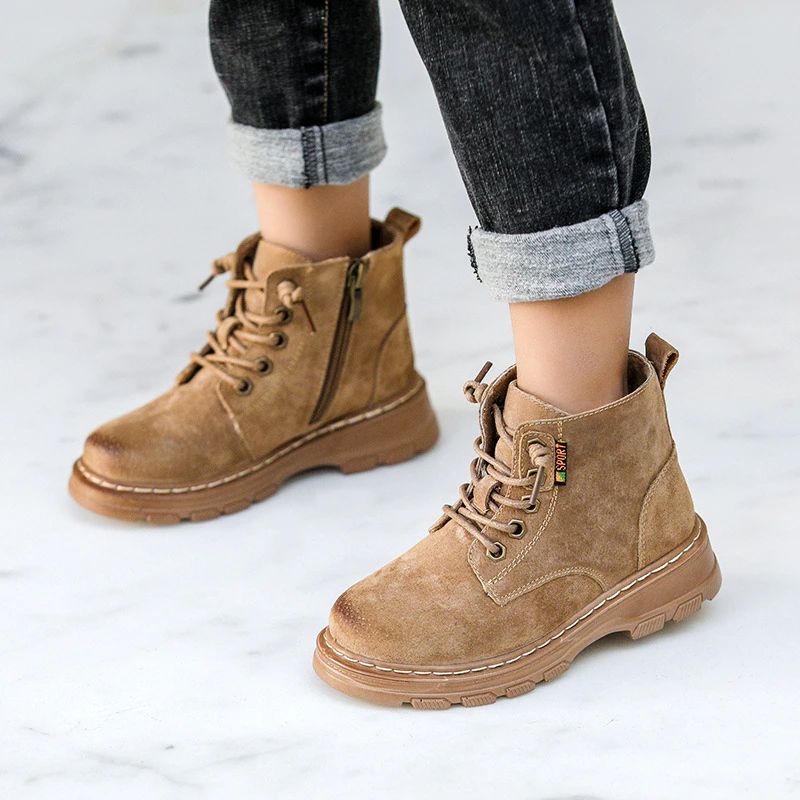 Isidro Chłopięce Buty Zimowe - Khaki